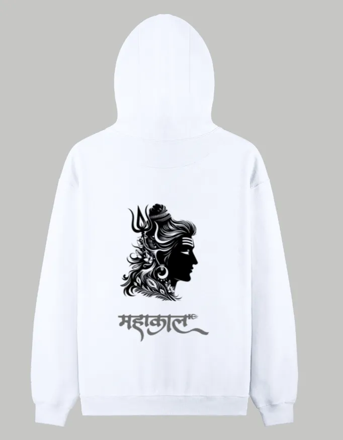 Printed Hoodie (White, S)